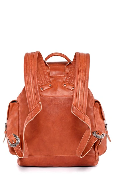 Old Trend Bryan Leather Backpack In Cognac