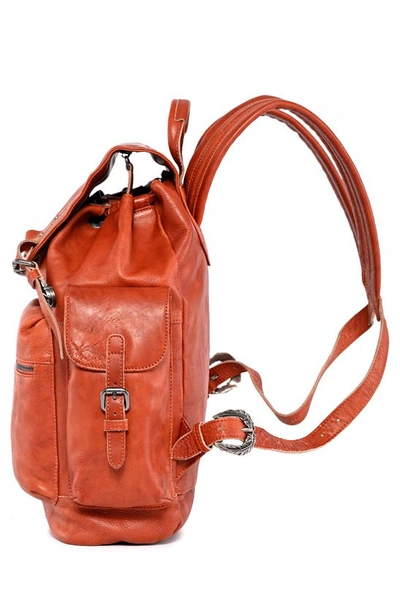 Old Trend Bryan Leather Backpack In Cognac