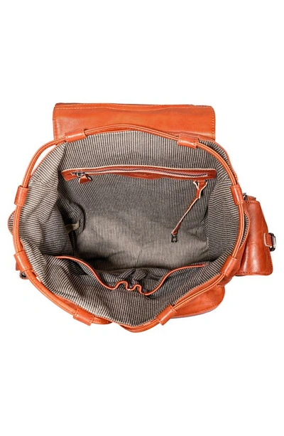 Old Trend Bryan Leather Backpack In Cognac