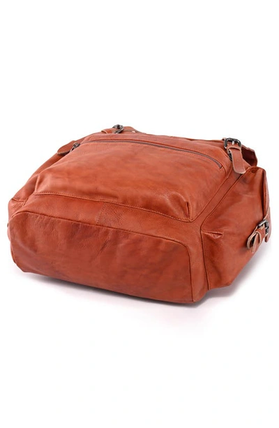 Old Trend Bryan Leather Backpack In Cognac