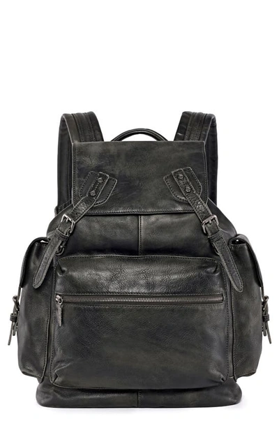 Shop Old Trend Bryan Leather Backpack In Slate