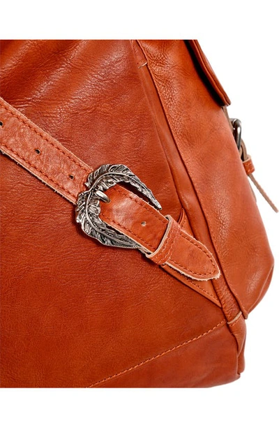 Old Trend Bryan Leather Backpack In Cognac