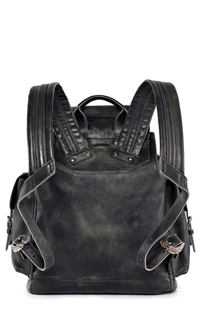 Old Trend Bryan Leather Backpack In Slate