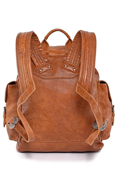 Old Trend Bryan Leather Backpack In Tan