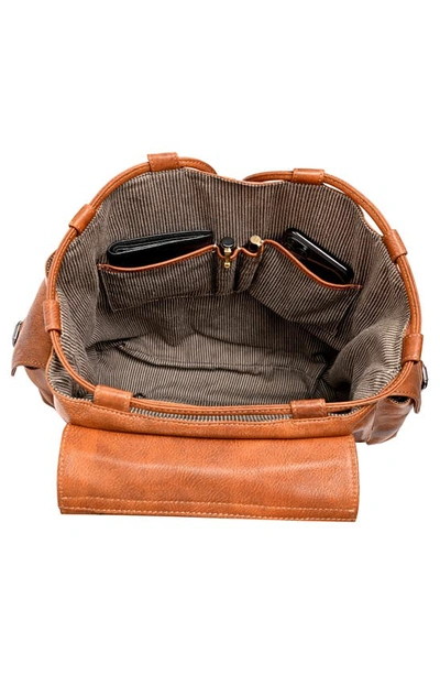Old Trend Bryan Leather Backpack In Tan
