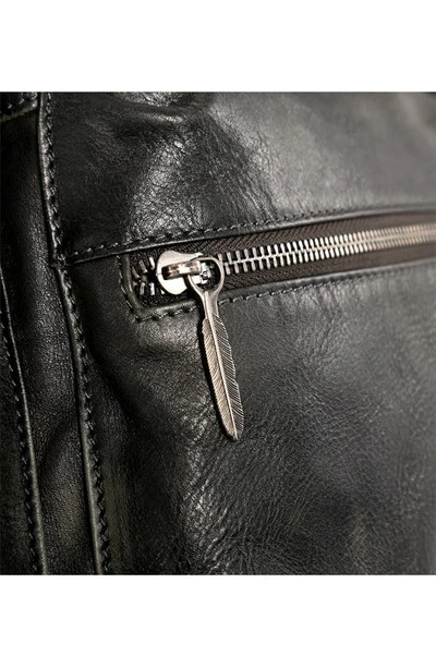 Old Trend Bryan Leather Backpack In Slate