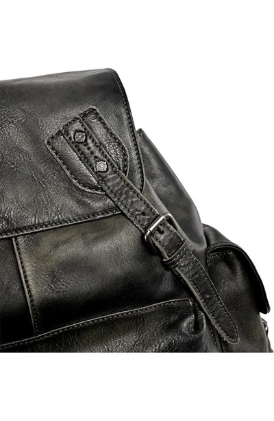 Old Trend Bryan Leather Backpack In Slate