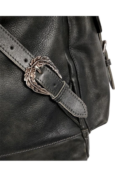 Old Trend Bryan Leather Backpack In Slate