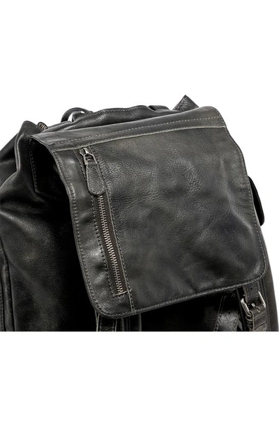 Old Trend Bryan Leather Backpack In Slate