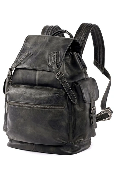 Old Trend Bryan Leather Backpack In Slate