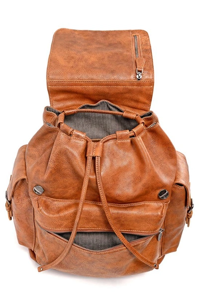 Shop Old Trend Bryan Leather Backpack In Tan