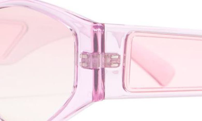 Shop Otra Eyewear Poppy Oval Sunglasses In Pink