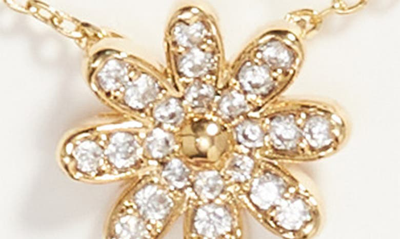 Shop Estella Bartlett Spring Daisy Pendant Necklace In Gold