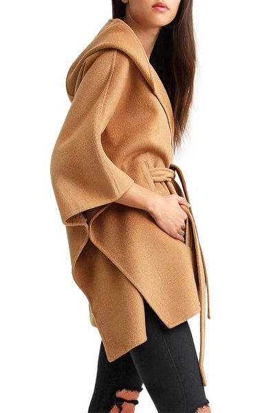 Belle & Bloom Jackson Landing Wool Blend Cape Coat In Camel