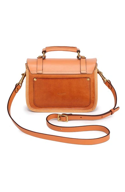 Old Trend Alder Leather Mini Satchel In Caramel