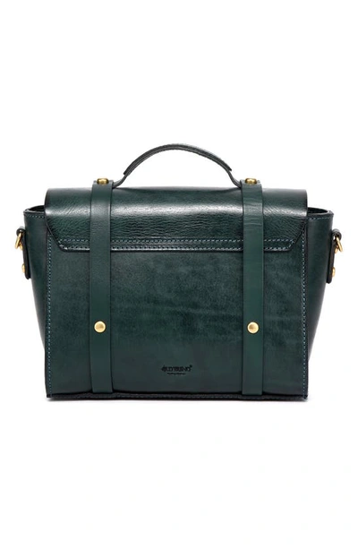 Shop Old Trend Ficus Leather Mini Satchel In Teal