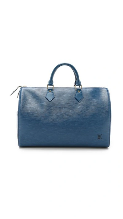 What Goes Around Comes Around Louis Vuitton Epi Speedy 40 Bag (previously Owned) In Blue