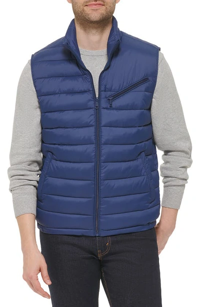 Cole Haan Men's Zip-front Puffer Vest In Navy