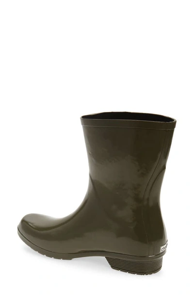 Shop Chooka Polished Mid Rain Boot In Olive