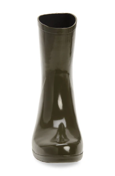 Shop Chooka Polished Mid Rain Boot In Olive