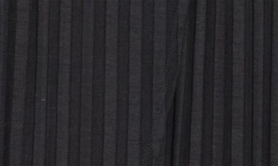 Go Couture Ribbed High/low Hem Maxi Skirt In Black
