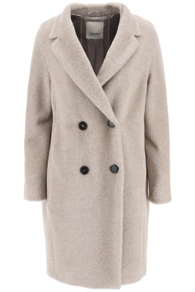 Shop 's Max Mara 'roseto' Wool And Alpaca Coat In Beige