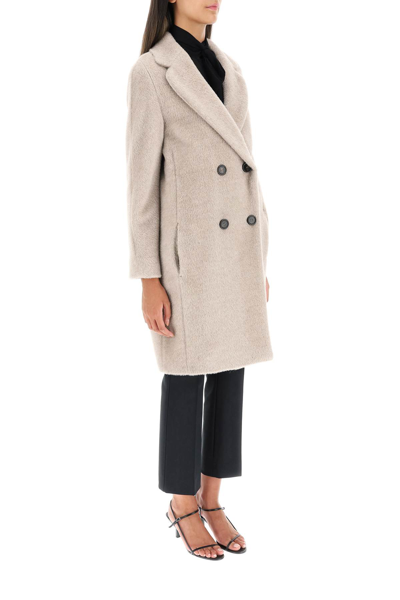 Shop 's Max Mara 'roseto' Wool And Alpaca Coat In Beige