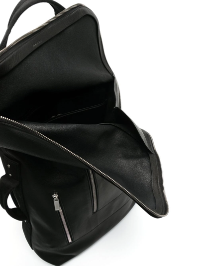 Shop Rick Owens Ro Cargo Leather Backpack In Black