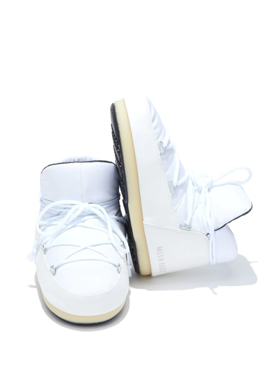 Moon Boot Chunky Lace-up Boots In White