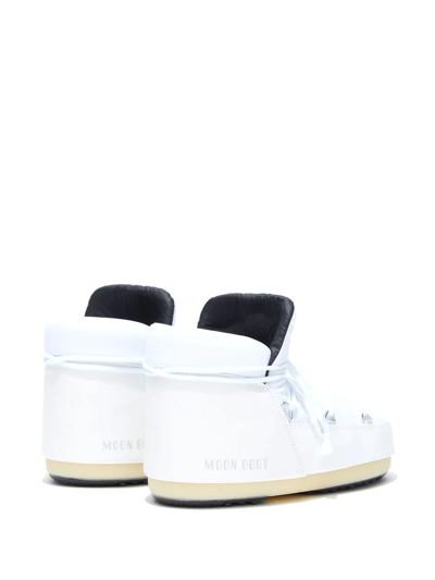 Moon Boot Chunky Lace-up Boots In White