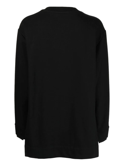 Juunj Crew-neck Knitted Jumper In Black