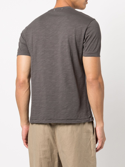 Shop Alex Mill Slub Crew Neck T-shirt In Grey