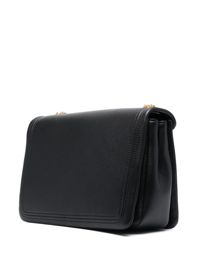 Shop Valentino Rockstud Quilted Shoulder Bag In Black