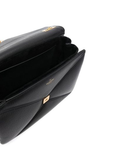 Shop Valentino Rockstud Quilted Shoulder Bag In Black