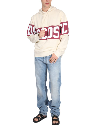 GCDS GCDS MEN'S BEIGE OTHER MATERIALS SWEATSHIRT CC94M10001315 M