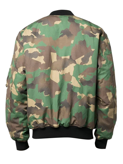 Shop Heron Preston Men's Green Cotton Outerwear Jacket