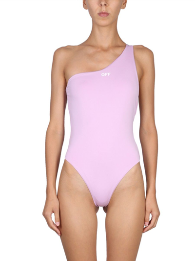 Shop Off-white Women's Pink Polyester One-piece Suit