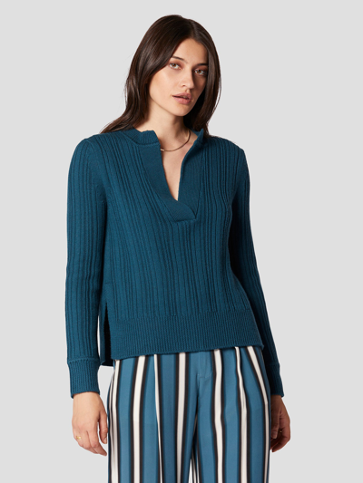 Shop Equipment Tuloma Wool Sweater In Blue Reflecting Pond