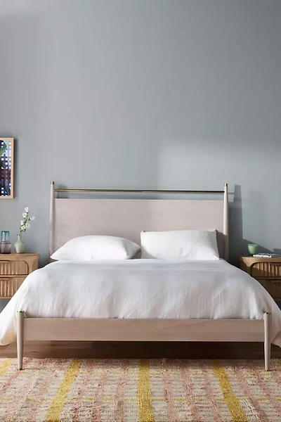 Shop Anthropologie Hemming Bed By  In White Size Q Top/bed
