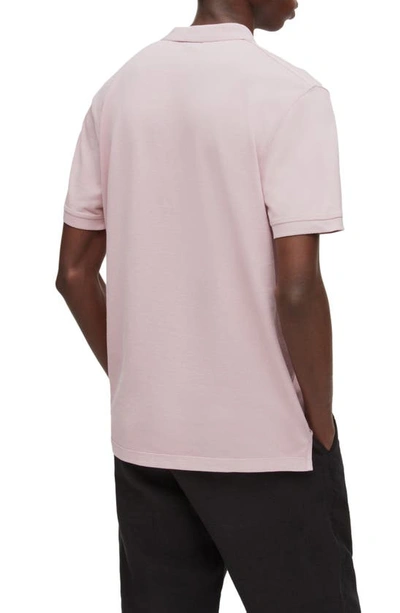 Shop Allsaints Reform Slim Fit Polo In Faded Mauve Pink