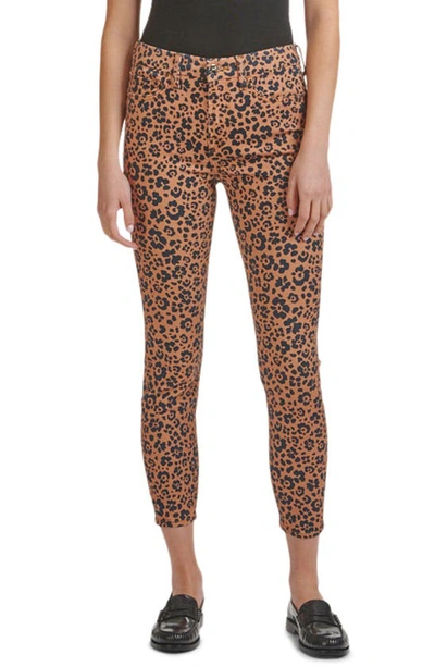 Shop Jen7 By 7 For All Mankind High Waist Ankle Skinny Jeans In Amber Floral