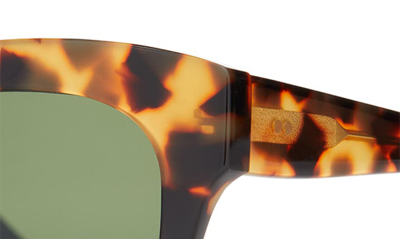 Shop Toms Sloane 53mm Polarized Cat Eye Sunglasses In Tortoise/ Bottle Green Polar