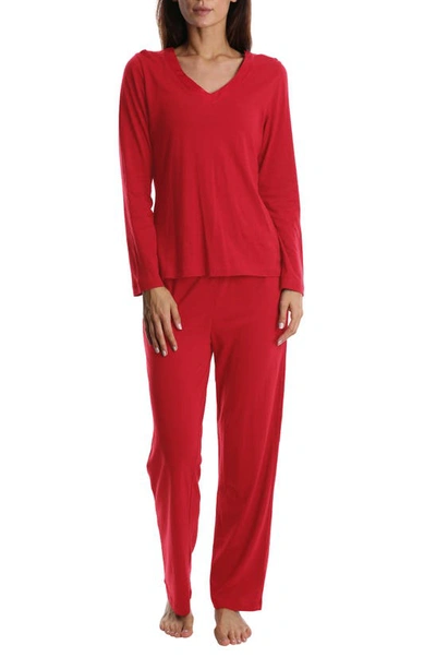 Shop Blis Long Pajamas In Red