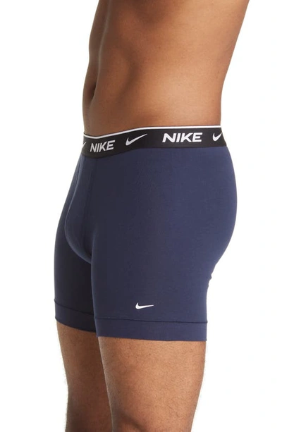 Shop Nike Dri-fit Essential 3-pack Stretch Cotton Boxer Briefs In Dark Beetroot