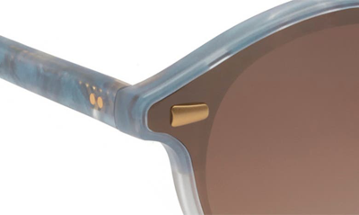 Shop Krewe St. Louis 62.5mm Gradient Oversize Round Sunglasses In Opaline / Amber