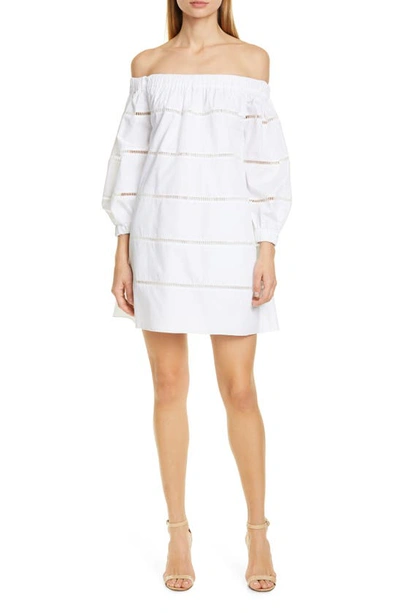 Shop A.l.c Hartman Off The Shoulder Shift Dress In White