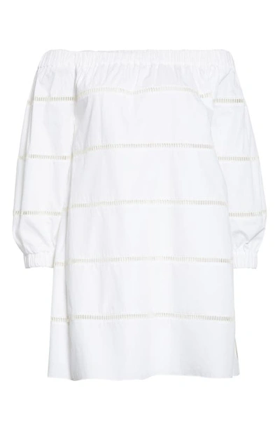 Shop A.l.c Hartman Off The Shoulder Shift Dress In White