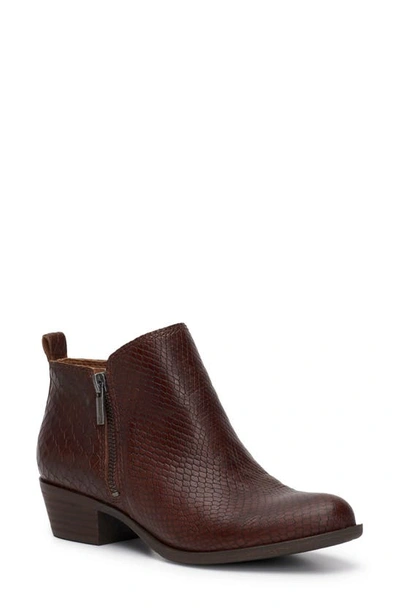 Shop Lucky Brand Basel Bootie In Roasted
