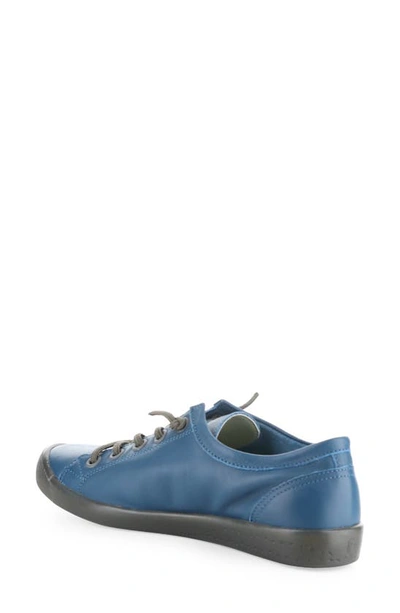 Shop Softinos By Fly London Isla Distressed Sneaker In 039 Blue Denim Smooth Leather