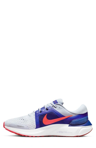 Shop Nike Air Zoom Vomero 16 Road Running Shoe In Football Grey/ Bright Crimson